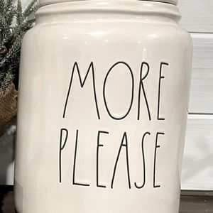 Rae Dunn MORE PLEASE canister